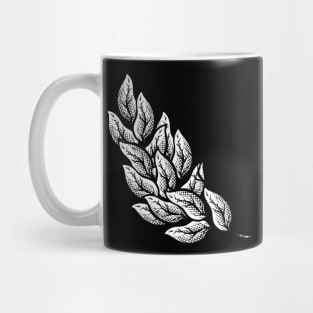 save the earth icon, plant vintage hand drawing design Mug